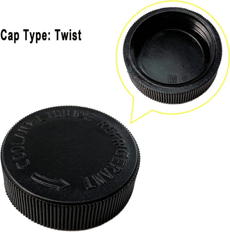 CEYHTLY ‎21712-79900 Black Coolant Reservoir Cap 2PCS, Engine Radiator Coolant Water Tank Cap Compatible with 2003-2021 Nissan Cube Murano Quest Rogue Versa NV200 | Infiniti EX35 FX35 G35 M35 etc - Image 5